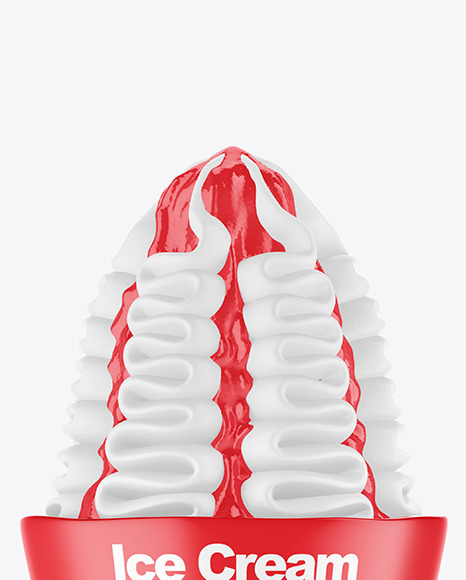 Ice Cream Cone Mockup PSD #7