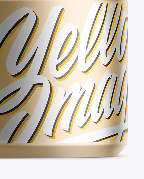 Matte Metallic Cosmetic Jar Mockup PSD #6