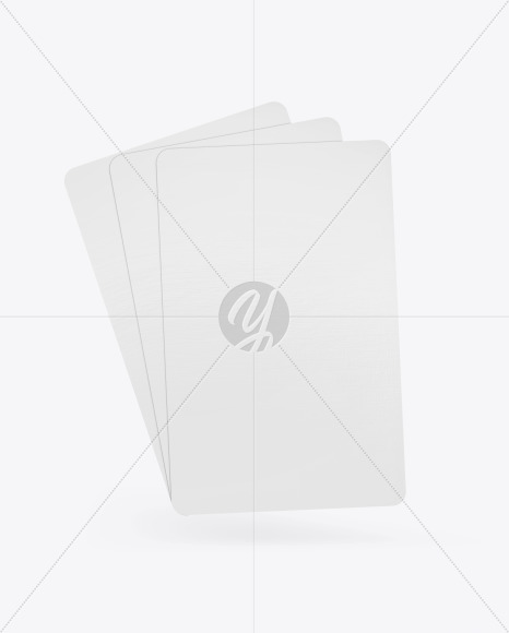 Three Playing Cards Mockup PSD #3