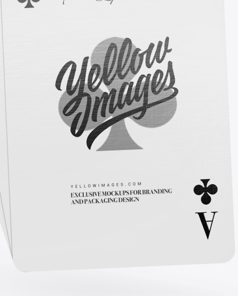 Three Playing Cards Mockup PSD #6