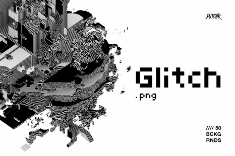 Glitch | Geometric Transparent PNG Error Shapes