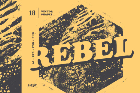 Rebel | Geometric Grunge Shapes