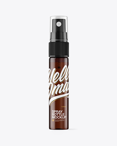 Amber Spray Bottle Mockup amber 97364