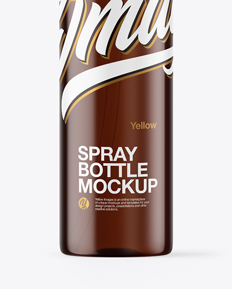 Amber Spray Bottle Mockup antibacterial 97367