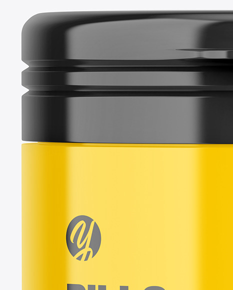 Plastic Pills Jar Mockup PSD #7