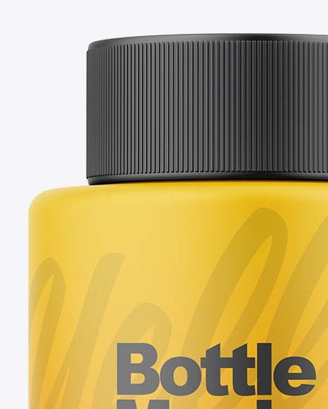 Matte Bottle Mockup PSD #2