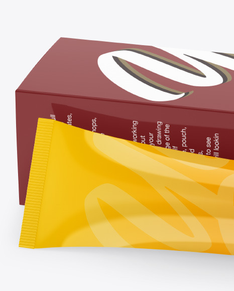 Glossy Cosmetic Tube w  Kraft Box Mockup PSD #1