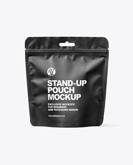 Matte Stand up Pouch Mockup PSD #2