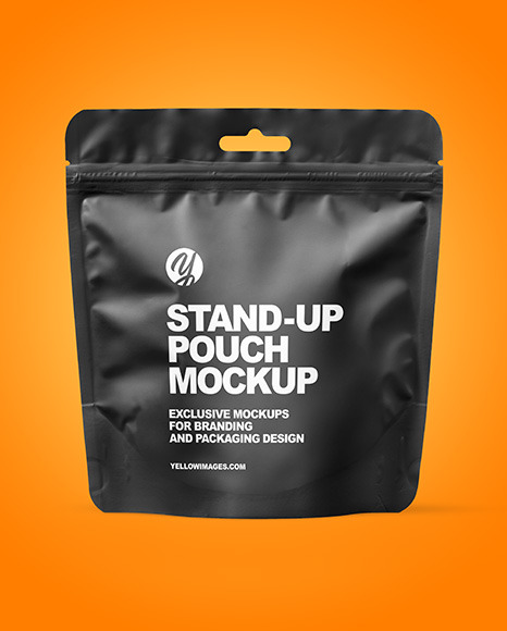 Matte Stand up Pouch Mockup PSD #7