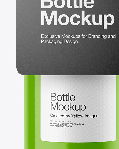 Glossy Bottle w/ Glossy Label Mockup conditioner 97298