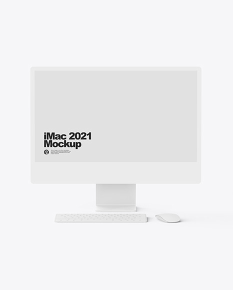 iMac 24” Mockup PSD #2