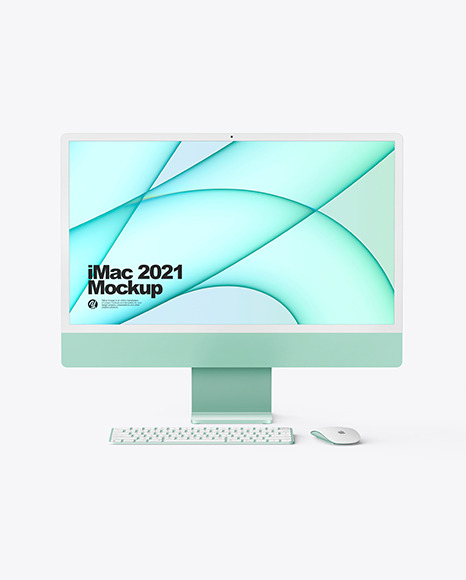 iMac 24” Mockup PSD #1
