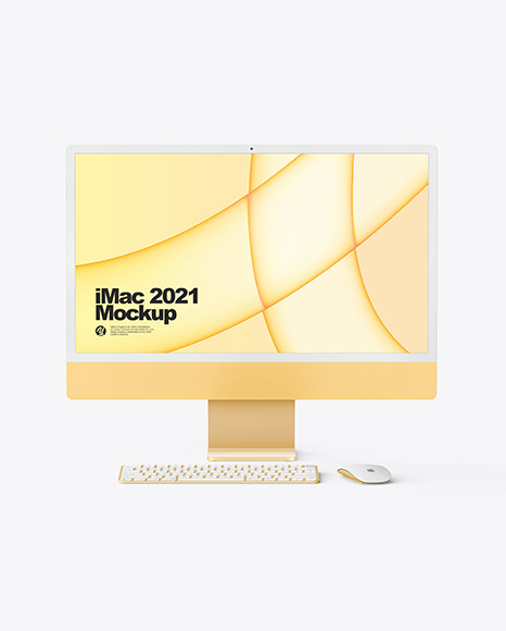 iMac 24” Mockup PSD #6