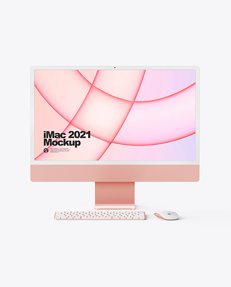 iMac 24” Mockup PSD #5