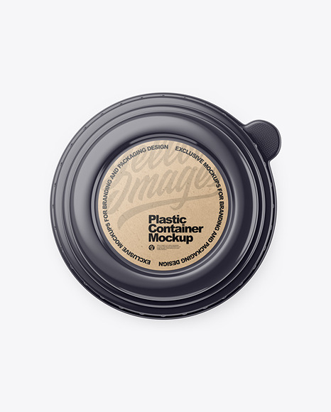 Glossy Plastic Container Mockup PSD #2