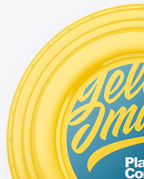 Glossy Plastic Container Mockup PSD #1