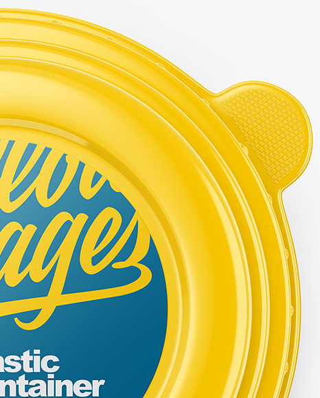 Glossy Plastic Container Mockup PSD #6