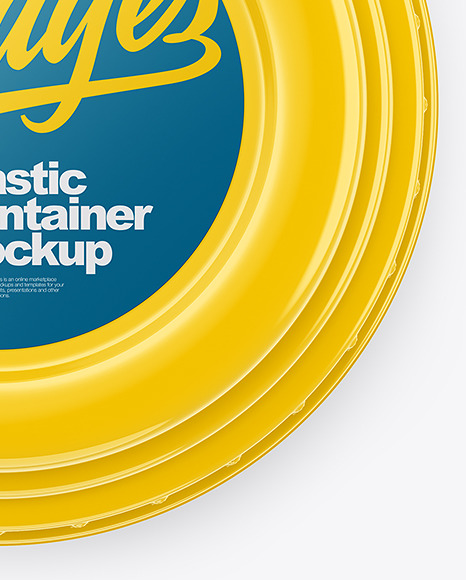 Glossy Plastic Container Mockup PSD #5