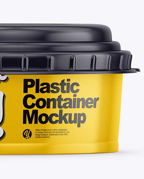 Glossy Plastic Container PSD #1