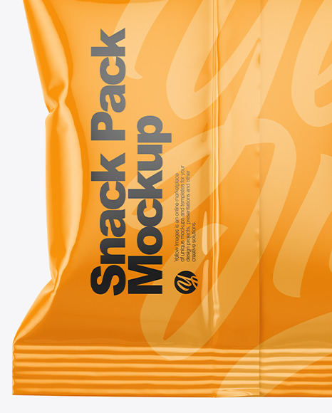 Glossy Snack Pack Mockup PSD #2