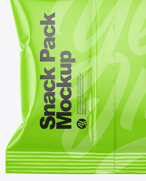 Glossy Snack Pack Mockup PSD #7