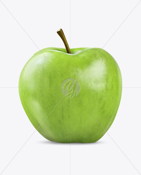 Apple with Stickers Mockup PSD #1