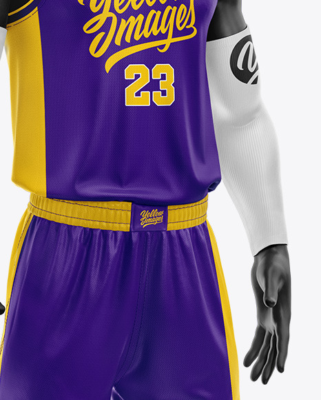 Basketball Kit Mockup   Half Side View PSD #6