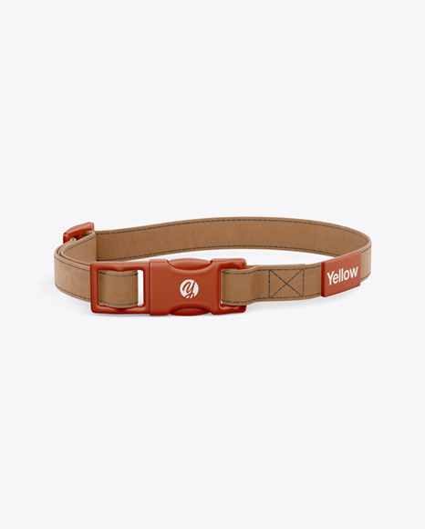 Leather Pet Collar Mockup