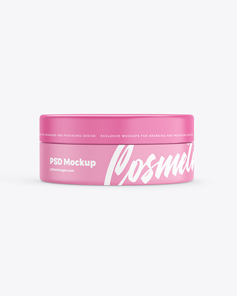 Box with Cosmetic Jar Mockup PSD #6