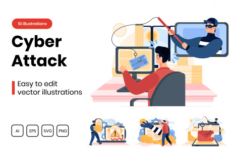 M291_ Cyber Attack Illustrations
