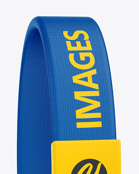 Textile Fabric Wristband Mockup PSD #7