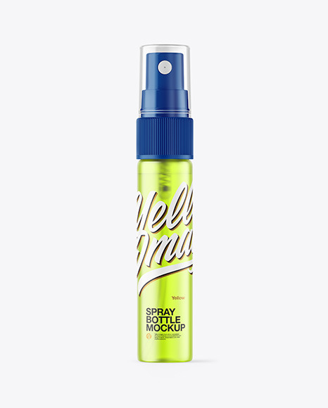 Frosted Color Spray Bottle Mockup