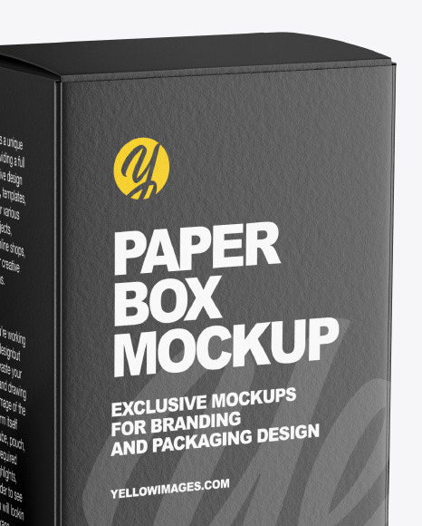 Glossy Dropper Bottle w  Paper Box Mockup PSD #6