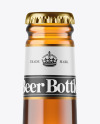 Amber Glass Beer Bottle Mockup