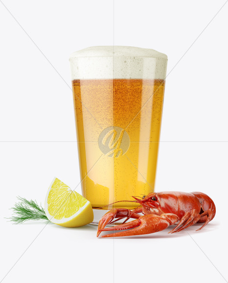 Lager Pint Glass   Crayfish Mockups PSD #3