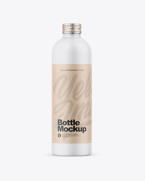 Matte Bottle Mockup PSD #2