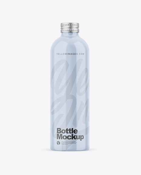 Glossy Bottle Mockup