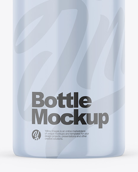 Glossy Bottle Mockup PSD #6