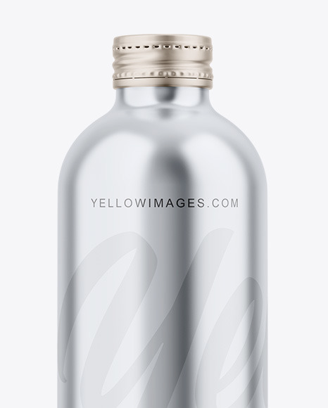 Glossy Metallic Bottle Mockup PSD #1