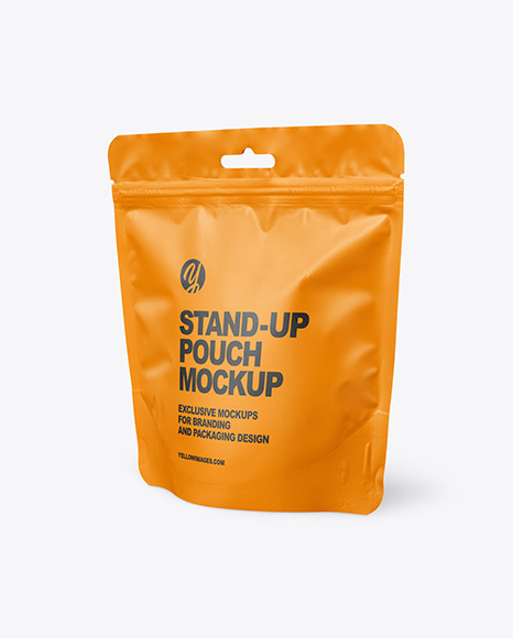 Matte Stand up Pouch Mockup PSD #4