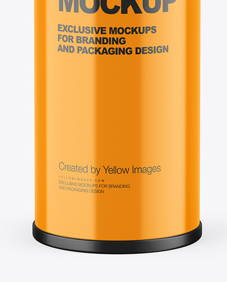 Glossy Spray Bottle Mockup PSD #7