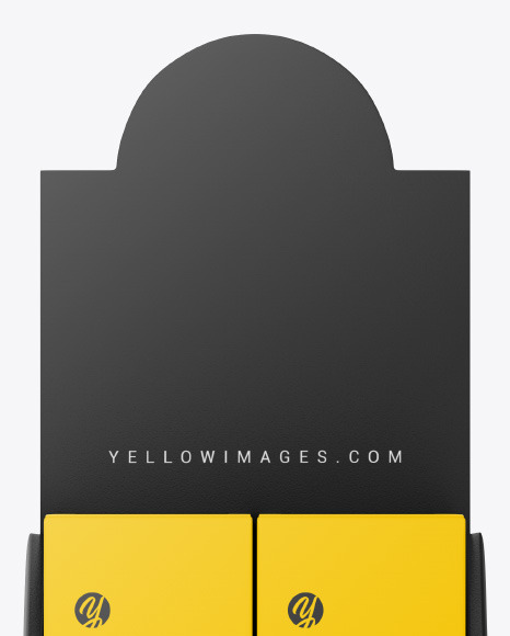 Plastic Display Stand w  Boxes Mockup PSD #6