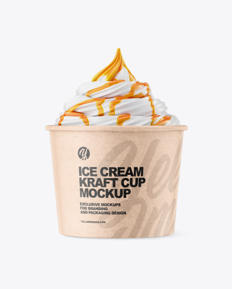 Ice Cream Cup Mockup
