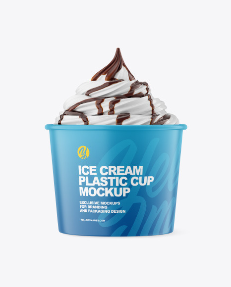 Ice Cream Cup Mockup