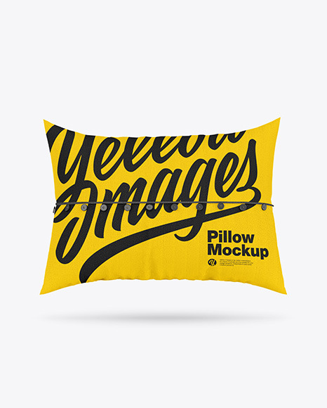 Pillow with Buttons Mockup