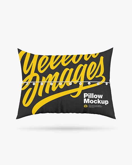 Pillow with Buttons Mockup PSD #2