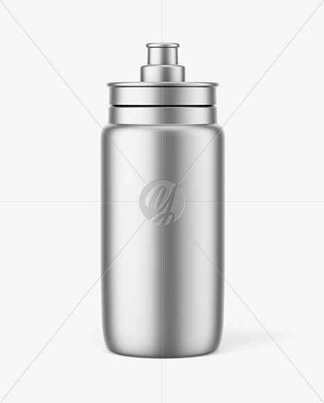 Matte Metallic Sport Bottle Mockup PSD #3