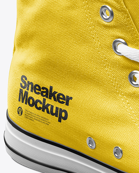 Canvas Sneaker Mockup PSD #6