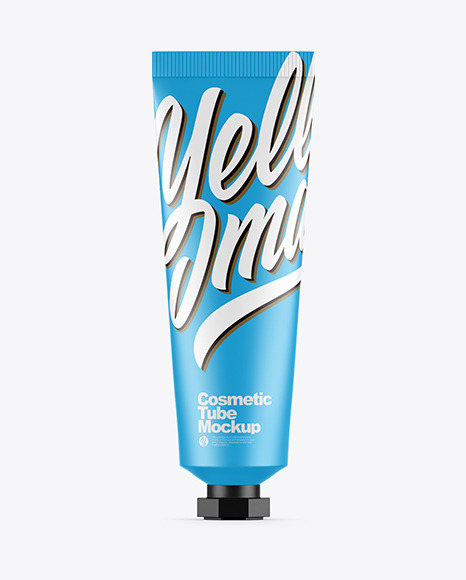 Matte Cosmetic Tube Mockup