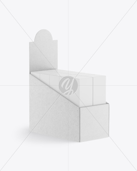 Kraft Display Stand w  Boxes Mockup PSD #3